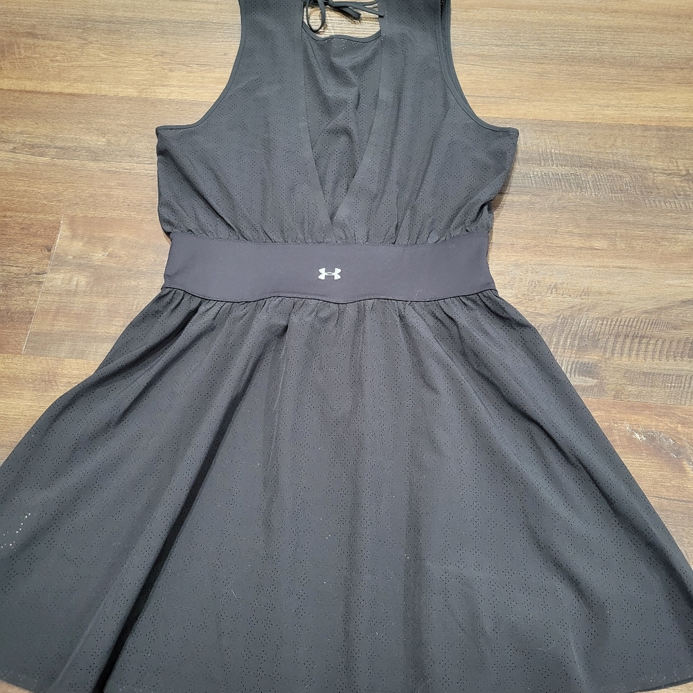 Under Armour Black Athletic Plunge Neck Sundress - Picture 11 of 16